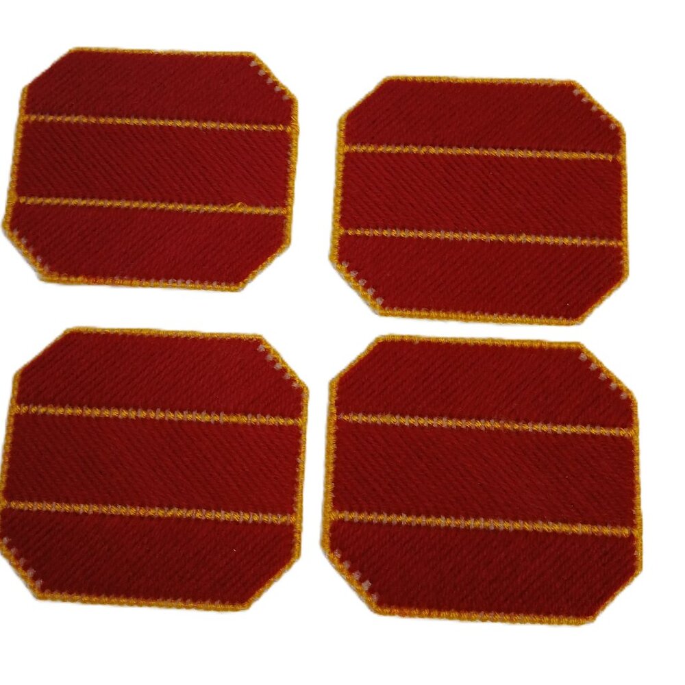Washington Commanders Styled Burgundy / Gold Coaster Set - Set of four